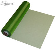 Eleganza Soft Sheer Organza 29cm x 25m Pistachio Green - Organza / Fabric